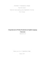 Using Internet in Written Production in English Language Classroom