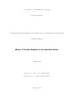 History of Gender Relations in American Society