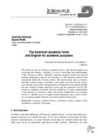 The American academic novel and English for academic purposes