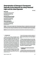 Determination of Damage in Transparent Optically Active Materials by Using Polarized Light and the Sobel Operator