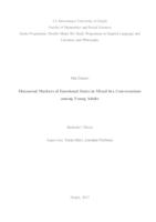 Discourse Markers of Emotional States in Mixed Sex Conversations Among Young Adults