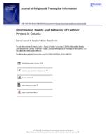 Information Needs and Behavior of Catholic Priests in Croatia