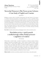 Nonverbal Elements in War Poems across Cultures: A Case Study of English and Croatian