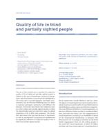 Quality of life in blind and partially sighted people