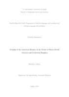 Forging of the American Identity in the Works of Henry David Thoreau and Frederick Douglass