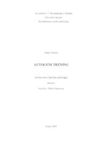 prikaz prve stranice dokumenta Autogeni trening