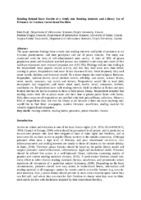 prikaz prve stranice dokumenta Reading Behind Bars: Results of a Study into Reading Interests and Library Use of Prisoners in Croatian Correctional Facilities