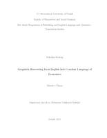 prikaz prve stranice dokumenta Linguistic Borrowing from English into Croatian Language of Economics