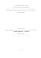 prikaz prve stranice dokumenta Optimizing English to Croatian Terminology for Cochrane's Plain Language Summaries Translation