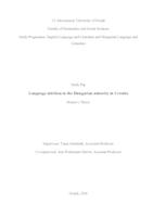 prikaz prve stranice dokumenta Language Attrition in the Hungarian Minority in Croatia / Gubljenje jezika kod mađarske manjine u Hrvatskoj