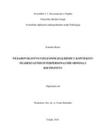 prikaz prve stranice dokumenta Nezadovoljstvo tjelesnim izgledom u kontekstu neadekvatnih inteterpersonalinih odnosa u djetinjstvu.